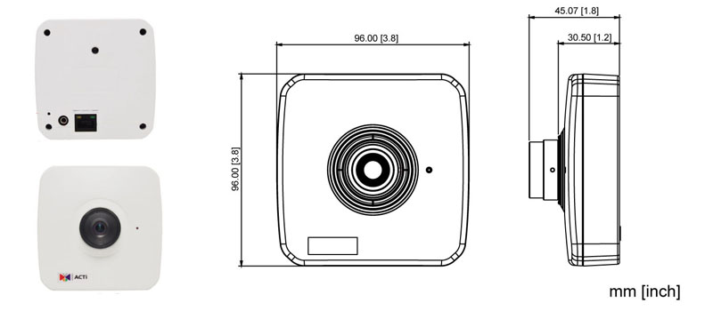 ACTi E12A - Kamery kompaktowe IP